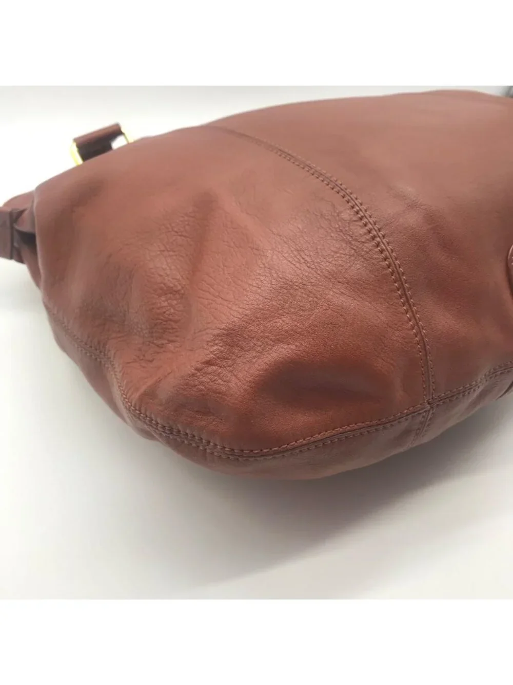 Via Spiga Genuine Brown Leather Tote Bag